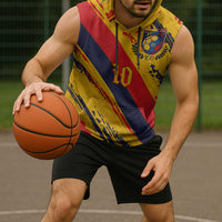 Custom Ecuador Football Sleeveless Hoodie La Tricolor-100th Anniversary - Wonder Print Shop