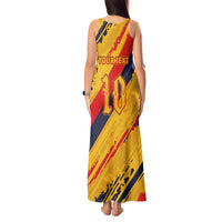 Custom Ecuador Football Tank Maxi Dress La Tricolor-100th Anniversary - Wonder Print Shop