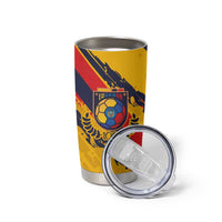 Custom Ecuador Football Tumbler Cup La Tricolor-100th Anniversary - Wonder Print Shop