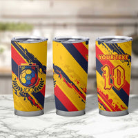 Custom Ecuador Football Tumbler Cup La Tricolor-100th Anniversary - Wonder Print Shop