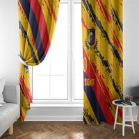 Custom Ecuador Football Window Curtain La Tricolor-100th Anniversary - Wonder Print Shop