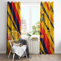 Custom Ecuador Football Window Curtain La Tricolor-100th Anniversary - Wonder Print Shop