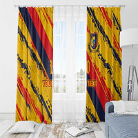 Custom Ecuador Football Window Curtain La Tricolor-100th Anniversary - Wonder Print Shop