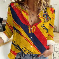 Custom Ecuador Football Women Casual Shirt La Tricolor-100th Anniversary - Wonder Print Shop