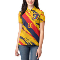 Custom Ecuador Football Women Polo Shirt La Tricolor-100th Anniversary - Wonder Print Shop