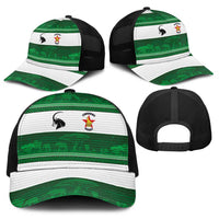 Zimbabwe Rugby Baseball Net Cap African Heritage Stripes Style - Wonder Print Shop