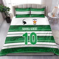 Custom Zimbabwe Rugby Bedding Set African Heritage Stripes Style - Wonder Print Shop