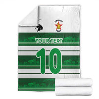 Custom Zimbabwe Rugby Blanket African Heritage Stripes Style - Wonder Print Shop