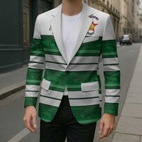 Custom Zimbabwe Rugby Blazer African Heritage Stripes Style - Wonder Print Shop