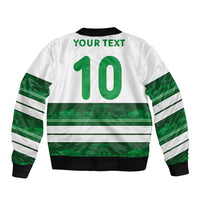 Custom Zimbabwe Rugby Bomber Jacket African Heritage Stripes Style - Wonder Print Shop