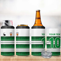 Custom Zimbabwe Rugby 4 in 1 Can Cooler Tumbler African Heritage Stripes Style - Wonder Print Shop