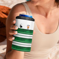 Custom Zimbabwe Rugby 4 in 1 Can Cooler Tumbler African Heritage Stripes Style - Wonder Print Shop