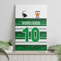 Custom Zimbabwe Rugby Canvas Wall Art African Heritage Stripes Style - Wonder Print Shop