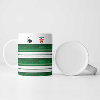 Custom Zimbabwe Rugby Ceramic Mug African Heritage Stripes Style - Wonder Print Shop