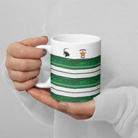 Custom Zimbabwe Rugby Ceramic Mug African Heritage Stripes Style - Wonder Print Shop