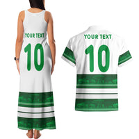 Custom Zimbabwe Rugby Couples Matching Tank Maxi Dress and Hawaiian Shirt African Heritage Stripes Style - Wonder Print Shop