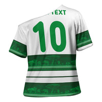 Custom Zimbabwe Rugby Cross Shoulder Shirt African Heritage Stripes Style - Wonder Print Shop