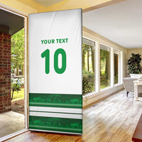 Custom Zimbabwe Rugby Door Cover African Heritage Stripes Style - Wonder Print Shop