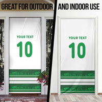 Custom Zimbabwe Rugby Door Cover African Heritage Stripes Style - Wonder Print Shop