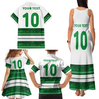 Custom Zimbabwe Rugby Family Matching Tank Maxi Dress and Hawaiian Shirt African Heritage Stripes Style - Wonder Print Shop