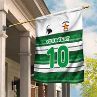 Custom Zimbabwe Rugby Garden Flag African Heritage Stripes Style - Wonder Print Shop