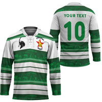 Custom Zimbabwe Rugby Hockey Jersey African Heritage Stripes Style - Wonder Print Shop