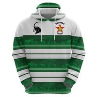 Custom Zimbabwe Rugby Hoodie African Heritage Stripes Style - Wonder Print Shop