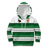 Custom Zimbabwe Rugby Kid Hoodie African Heritage Stripes Style - Wonder Print Shop