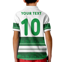 Custom Zimbabwe Rugby Kid Polo Shirt African Heritage Stripes Style - Wonder Print Shop
