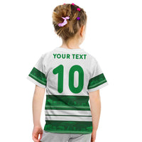 Custom Zimbabwe Rugby Kid T Shirt African Heritage Stripes Style - Wonder Print Shop