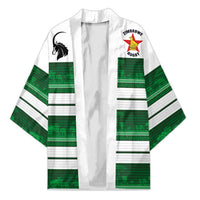 Custom Zimbabwe Rugby Kimono African Heritage Stripes Style - Wonder Print Shop