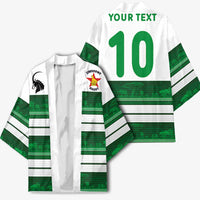 Custom Zimbabwe Rugby Kimono African Heritage Stripes Style - Wonder Print Shop