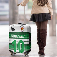 Custom Zimbabwe Rugby Luggage Cover African Heritage Stripes Style - Wonder Print Shop