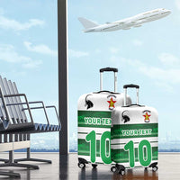 Custom Zimbabwe Rugby Luggage Cover African Heritage Stripes Style - Wonder Print Shop