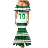 Custom Zimbabwe Rugby Mermaid Dress African Heritage Stripes Style - Wonder Print Shop