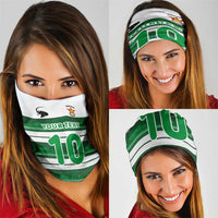 Custom Zimbabwe Rugby Neck Gaiter African Heritage Stripes Style - Wonder Print Shop