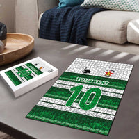 Custom Zimbabwe Rugby Puzzle African Heritage Stripes Style - Wonder Print Shop