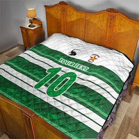 Custom Zimbabwe Rugby Quilt African Heritage Stripes Style - Wonder Print Shop