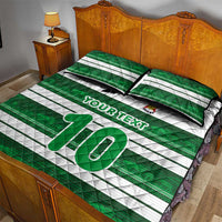 Custom Zimbabwe Rugby Quilt Bed Set African Heritage Stripes Style - Wonder Print Shop