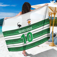 Custom Zimbabwe Rugby Sarong African Heritage Stripes Style - Wonder Print Shop