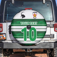 Custom Zimbabwe Rugby Spare Tire Cover African Heritage Stripes Style - Wonder Print Shop