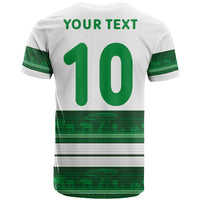 Custom Zimbabwe Rugby T Shirt African Heritage Stripes Style - Wonder Print Shop