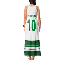 Custom Zimbabwe Rugby Tank Maxi Dress African Heritage Stripes Style - Wonder Print Shop