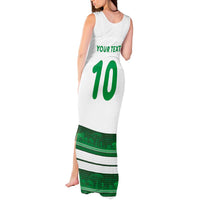 Custom Zimbabwe Rugby Tank Maxi Dress African Heritage Stripes Style - Wonder Print Shop