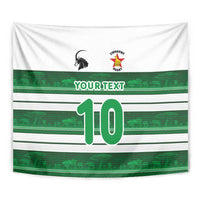 Custom Zimbabwe Rugby Tapestry African Heritage Stripes Style - Wonder Print Shop