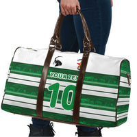 Custom Zimbabwe Rugby Travel Bag African Heritage Stripes Style - Wonder Print Shop