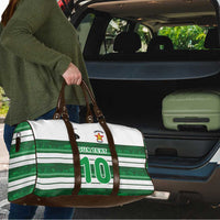 Custom Zimbabwe Rugby Travel Bag African Heritage Stripes Style - Wonder Print Shop