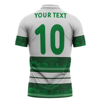 Custom Zimbabwe Rugby Zipper Polo Shirt African Heritage Stripes Style - Wonder Print Shop