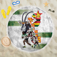 Zimbabwe Rugby The Champions 2025 Beach Blanket Warriors Sable Antelope - Wonder Print Shop