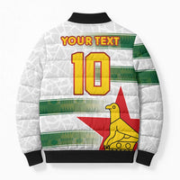 Custom Zimbabwe Rugby The Champions 2025 Bomber Puffer Jacket Warriors Sable Antelope - Wonder Print Shop